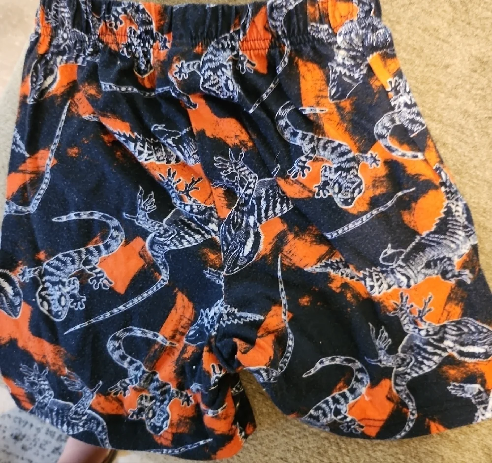 The Children's Place Navy and Orange Patterned Shorts